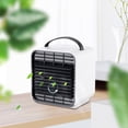 thumbnail image 2 of Mini ventilador de refrigeración por aire, portátil, de escritorio, alimentado por USB, recargable, de iones negativos, mini ventilador eléctrico, color blanco Scienceny HA5883-01B, 2 of 6