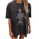 thumbnail image 1 of Moda casual sexy manga larga impresa suelta manga corta hombres y mujeres pulóver blusa superior Pompotops  FGAJ6408, 1 of 6