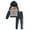 Gray / navy, variant on Star Wars The Mandalorian The Child Toddler Boys Fleece Pullover Hoodie and Pants Outfit Set Infant to Big Kid