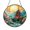 Acrylic 3.5 Inch, variant on Pagoda Garden Stained Glass Suncatcher, Round Japanese Temple Window Panel with Cherry Blossoms and River, Zen Decor