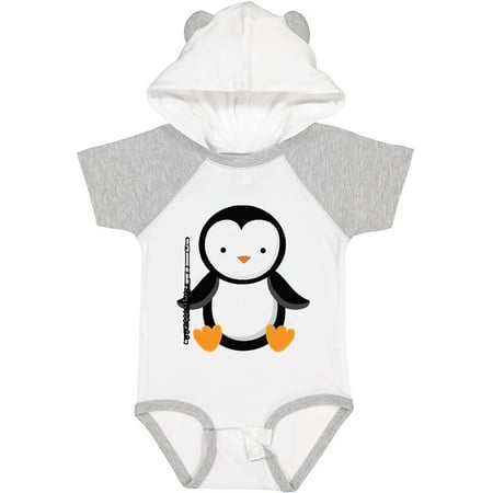 

Inktastic Flute Penguin Music Gift Baby Boy or Baby Girl Bodysuit