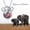 January - Garnet, variant on Elephant Necklace with Birthstone Elephant Pendant Necklace Sterling Silver Gift for Women