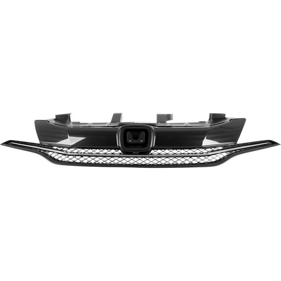 KAI New CAPA Certified Standard Replacement Front Grille, Fits 2014-2015 Honda Civic Coupe