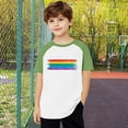 thumbnail image 5 of MKOSPLRT Kids Tshirts Boys Raglan Short Sleeve Shirts Girls Crew Neck Color Block Tees Funny Graphic Tee Shirts 3-14 Years, 5 of 9