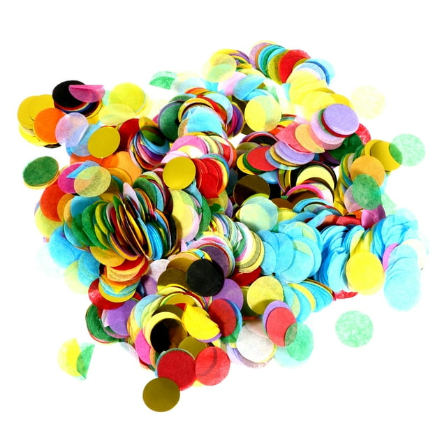 UPGRATOR 2 Sets Confetti Round for New Year Celebration Balloon Filler Multi colored
