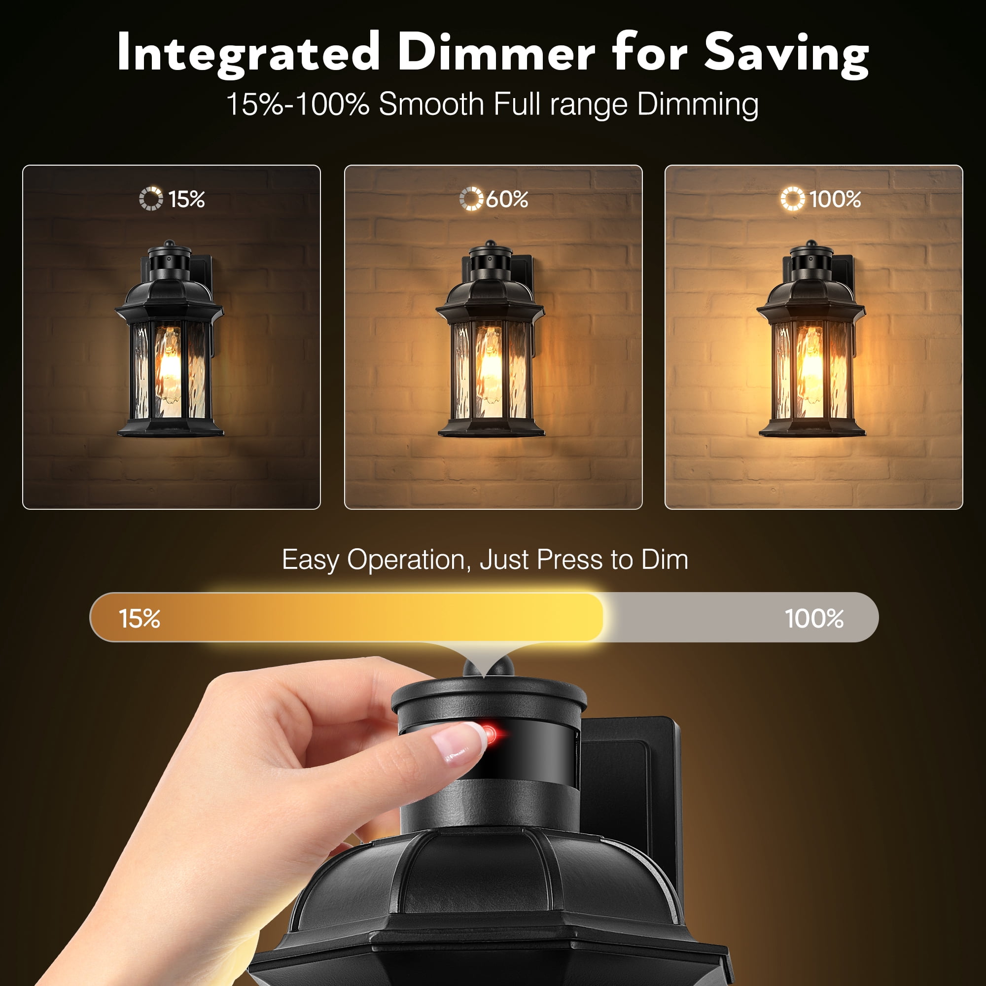 VIANIS Motion Sensor Outdoor Wall Lights, 2-Pack Black Outdoor Light Fixture, Exterior Lights for House, Front Porch Light Lantern Wall Mount Sconce Lighting, Dusk to Dawn Outside Lights for Patio