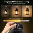 thumbnail image 5 of VIANIS Motion Sensor Outdoor Wall Lights, 2-Pack Black Outdoor Light Fixture, Exterior Lights for House, Front Porch Light Lantern Wall Mount Sconce Lighting, Dusk to Dawn Outside Lights for Patio, 5 of 10