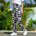 thumbnail image 5 of Pantalones largos de pierna ancha de verano para mujer, de seda de hielo, moda urbana 2023, pantalones bombachos holgados de color sólido, pantalones rectos casuales para mujer, 5 of 5
