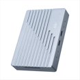 thumbnail image 1 of Dual Bay NVMe SSD Enclosure M.2 2280 NVMe Hard Drive Case 20Gbps USB3.2 Gen2 Type-C External Hard Disk Case Box US PLUG, 1 of 8