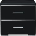 thumbnail image 4 of Finch Belmont Contemporary Nightstand End Table with 2 Drawers, Black, 4 of 9