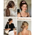 thumbnail image 3 of Yanibest 8 Pcs Satin Scrunchies - Silk Scrunchies Ponytail Holders,Soft Satin Hair Ties No Damage,Hair Accessories for Women, 3 of 9