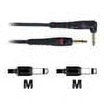 D'Addario 10 feet MN 1/4 inch Right Angle Instrument Cable