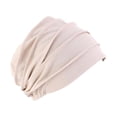 thumbnail image 1 of Qarigey Diadema de cáncer para mujer, elástica, talla única, se adapta a la mayoría de los regalos de moda Sombreros beige, 1 of 6