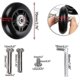 thumbnail image 2 of 2pcs Suitcase Casters Replacement Wheels Bearing Repair For Luggage Suitcase 70*24mm,black, 2 of 5