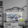 thumbnail image 3 of LaModaHome 911 GT3 RS Model 992 Metal Silhouette Wall Art, 3 of 5