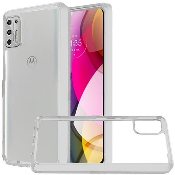 For Moto G Stylus 2021 Clear Transparent Hybrid Case Cover - Clear Pc Clear Tpu