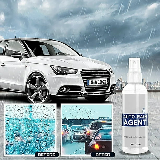 Limpiador de Vidrios a Prueba de Lluvia, Aerosol Nanotecnológico Parabrisas, Revestimiento Antivabes E Impermeable, Aplicación Multisuperficie, Eficaz para Coche y Baño, 1 Juego, Uso Fácil y Rápido.