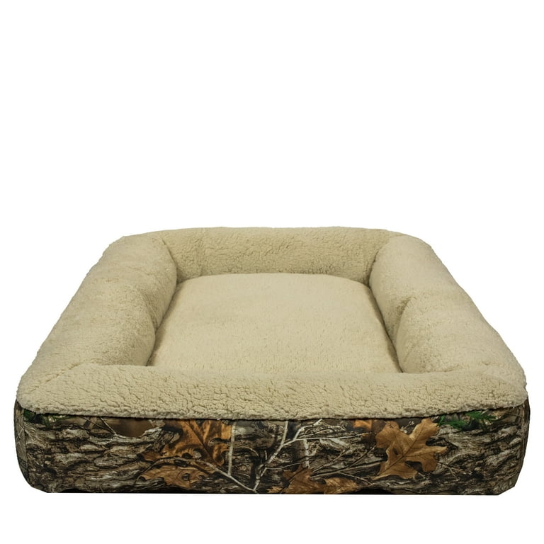 Large camo store dog bed