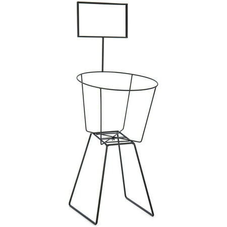 Iron Round Basket Display Rack