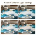thumbnail image 7 of ODIKA 3'x5' Ultra-Soft Throw Mat, Abstract Modern Splatter Art With Distressed Ocean Blue And Gray Blend None Washable, Bare feet friendly, Easy Care Indoor rug for Bedside, Vanity, 7 of 7