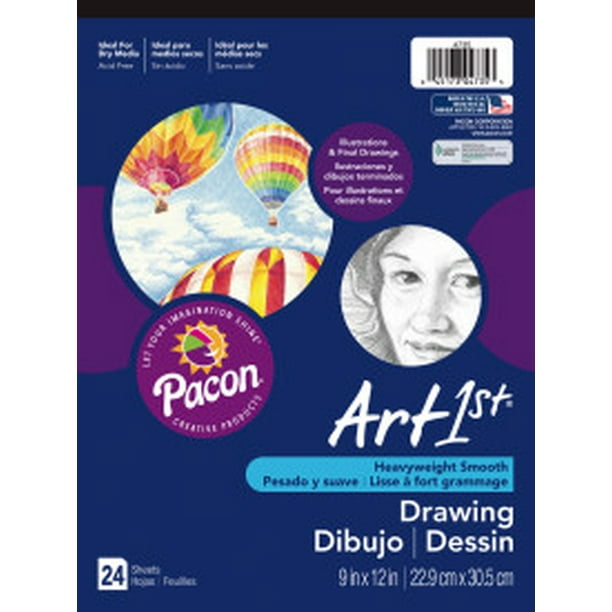 Art1st Drawing Pad, Heavyweight, 9" x 12", 24 Sheets, AcidFree