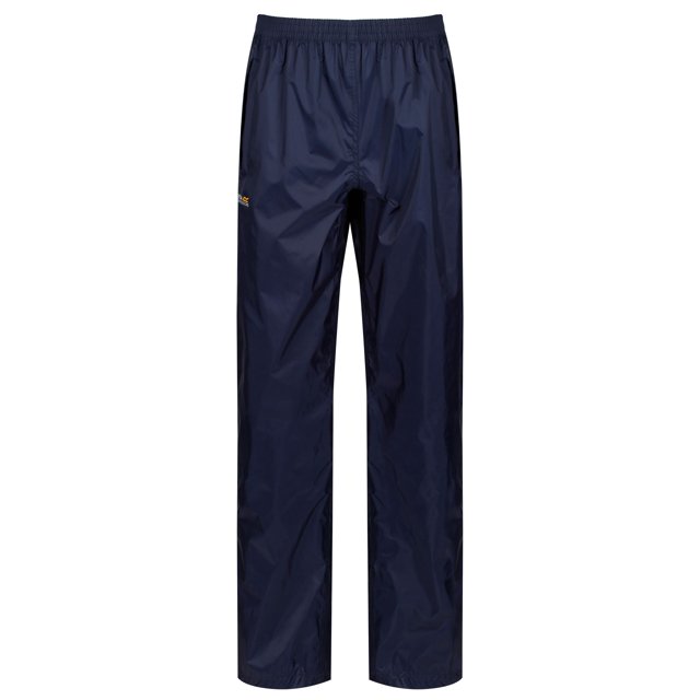 Regatta - Pantalones impermeables holgados Modelo Adventure Tech Pack It para mujer señora de la colección Great Outdoors (Azul medianoche)