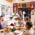 thumbnail image 5 of Merry Christmas Banners, Christmas Porch Sign Gnome and Santa Claus Holiday, 5 of 5