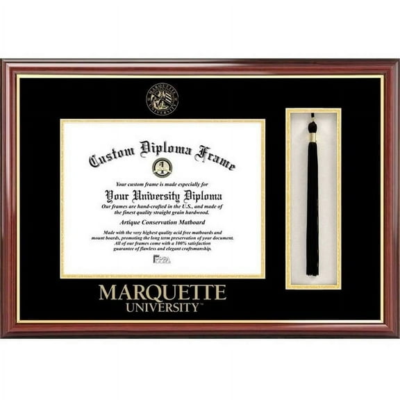 Marquette University 9" x 12" Tassel Box and Diploma Frame