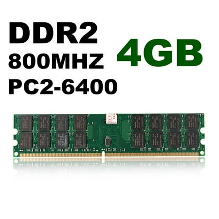 Dram Dimm 100 Pin - 4GB DDR2 PC2-6400 800MHz Desktop PC DIMM Memory RAM 240 pins For AMD System