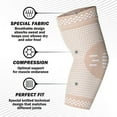 thumbnail image 5 of PowerLix Elbow Brace Compression Sleeve for Elbow Support, Tendonitis, Tennis/Golfers Elbow Treatment, Reduces Elbow Pain - Soft and Sweat Proof Design, Beige-L (Pair), 5 of 8