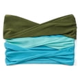 thumbnail image 2 of Femmes Été Mini Clubwear Bandeau Froncé Coloré Patchwork Tube Tops, 2 of 9