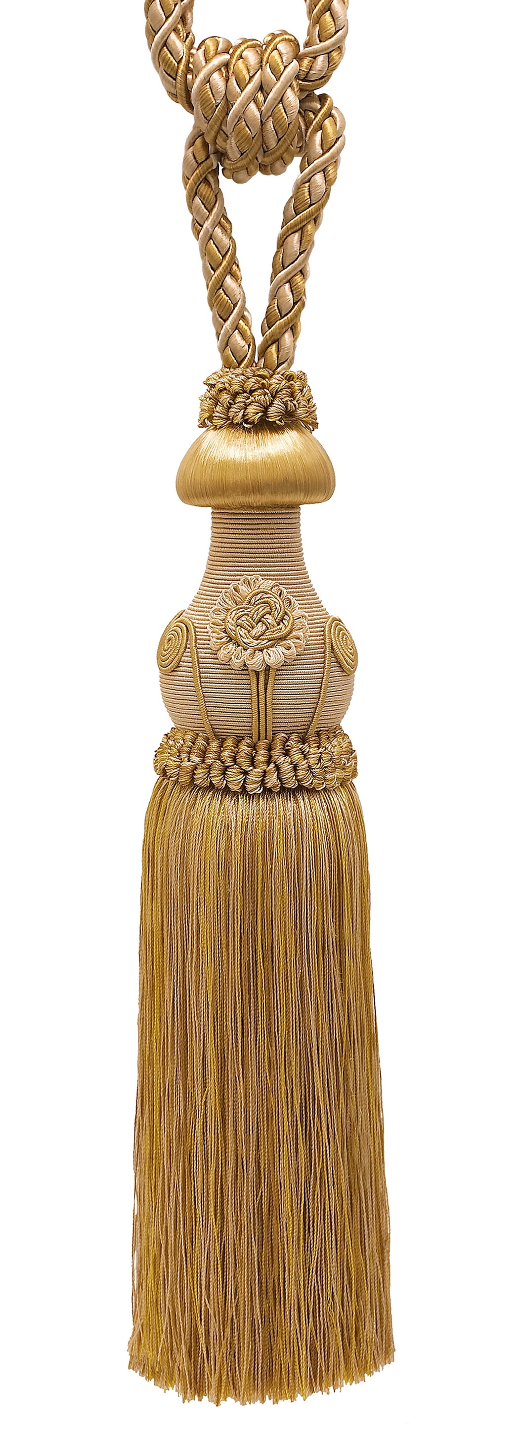 Decorative Gold Curtain & Drapery Tassel Tieback /12 inch tassel, 32 ...