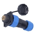 thumbnail image 2 of Waterproof Power Connector,  Conductivity Aviation Plug Socket Threaded Connection  For Instrumentations For Communication Equipments 8 Pin,9 Pin,10 Pin,12 Pin,14 Pin, 2 of 8