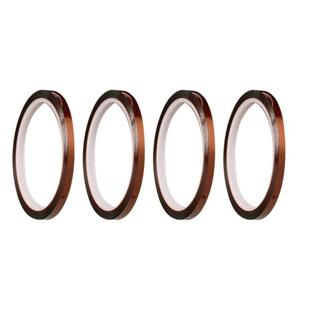 Cinta de transferencia de calor, 4 rollos de 0,5 cm x 33 m, cinta térmica para prensado en caliente, cinta térmica aislante diseñada para el futuro