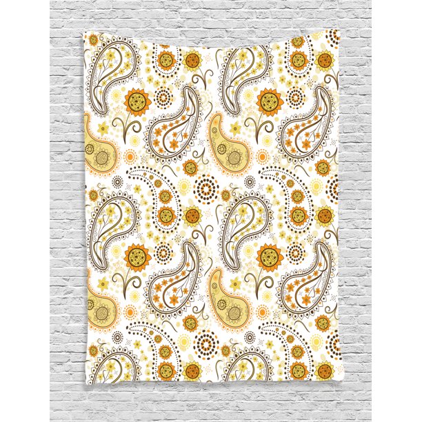 Sunflower Decor Wall Hanging Tapestry, Ethnic Indian ...