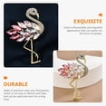 thumbnail image 5 of Rhinestone Flamingo Brooch Pin Crystal Animal Lapel Pin Fashion Clothes Decor Women Gift, 5 of 8