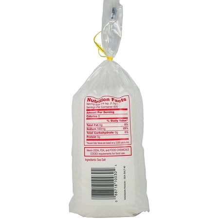 Kamaaina Brand Sea Salt - Fine Grains Net Wt. 32 Oz.