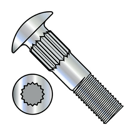 

1/4-20X3 Ribbed Neck Carriage Bolt Partial Thread Zinc (Pack Qty 750) BC-1448CR