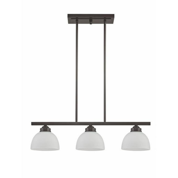 3 Light Island in Traditional Style 6.5 inches Wide By 14.25 inches High-English Bronze Finish Bailey Street Home 218-Bel-2256002