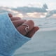 thumbnail image 4 of Minnieouse Anillo de mujer con forma ondulada de aleación de plata anillos simples decoración novia niñas dama joyería para citas fiesta decorativa Ropa, zapatos y accesorios Miscelánea Talla 9 Minnieouse AP013578-02, 4 of 6