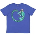 thumbnail image 3 of Inktastic Christmas Dragon with Candy Cane Youth T-Shirt, 3 of 5