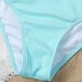 thumbnail image 6 of Cethrio Girls Bikinis, Fashion Quick Dry Two-Piece Solid Color Summer Swimsuits Light Blue Size 10-11 T, 6 of 6