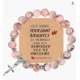 thumbnail image 1 of Pulsera de cebra rosa de 8 mm con colgante de amatista de tarjeta Dream Pulsera con colgante de cruz de cebra rosa, 1 of 5