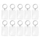 thumbnail image 1 of ULTNICE 10pcs Blank Insert Photo Frame Split Ring Keychain Functional Keyring Picture Frame, 1 of 4