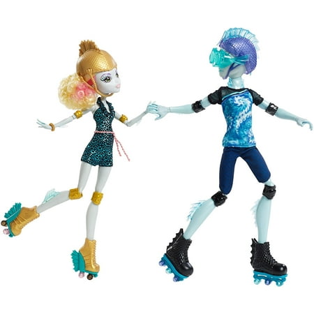 - Lagoona Blue and Gil Weber Wheel Love, Doll 2-PackLagoona Blue doll makes waves in a gore-geous patterned skating romper and accessories By Monster High