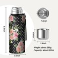 thumbnail image 7 of 20 Oz Pioneer Flower Coffee Tumbler Double Wall Insulated Stainless Steel Water Bottle | Metal Reusable Thermoses Flask with Cup Cap | Leak & Sweat Proof with Anti-Dust Lid, 7 of 7