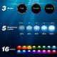 thumbnail image 3 of Luces LED sumergibles, 2 piezas, 13 LED multicolor, luces de piscina con control remoto, iluminación subacuática impermeable IP68, luces de bañera para acuario, spa, estanque, fiesta, jardín, 3 of 5
