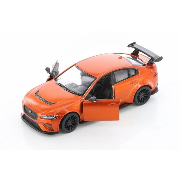 Jaguar XE SV Project 8 Hardtop, Orange - Kinsmart 5416D - 1/38 scale Diecast Model Toy Car (Brand New but NO BOX)