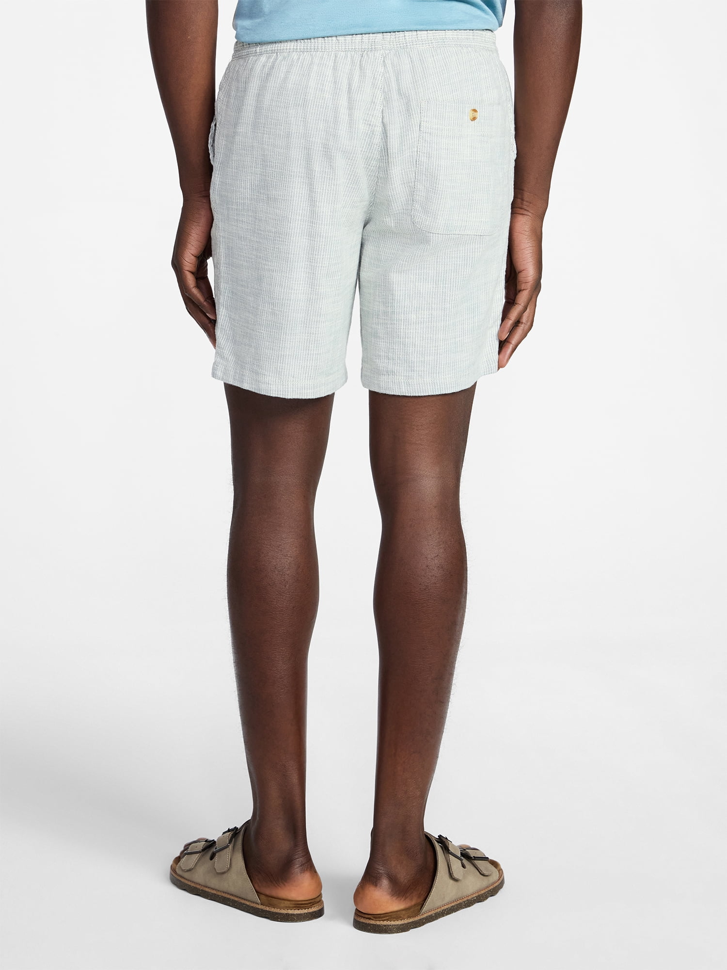 George Men's Yarn-Dye Pull On Shorts, 8" Inseam, XS-3XL