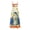 Color 2, variant on Women Coastal Print Maxi Dress Spaghetti Strap High Waist Flowy Linen Look Sundress